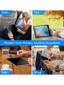 XINHONGYU 1PC Privacy Anti-Spy IPad Screen Protector | 25° Privacy Protection Anti-Spy Full Screen Coverage With Curved Edges | Scratch & Shock Resistant, Super Anti-Fingerprint, Sensitive Touch No Lag | Tempered GLass Compatible With IPad 11th Generation 2025 A16 / IPad 10th Generation 10.9inch / IPad Air 13 11 M4 - Black - View 5