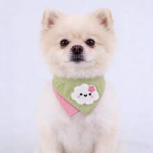 3pcs Pet Plush Fabric Decorative Fashionable Cute Triangle Bibs, Adjustable Scarf, Pet Fashion Accessories Triangle Scarf - Multicolor - View 10