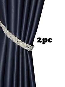 2pcs Polyester Braided Macrame Curtain Tie Backs, Multi-Color Options, Suitable For Curtain Fixing And Decoration - Multicolor - View 18