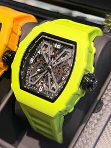 Brand Fashionable Men's Automatic Mechanical Watch, 3ATM Water-Resistant, High-Quality Sports Watch, Suitable For Wearing In Various Occasions, Perfect Gift - Một cỡ - Xem 6