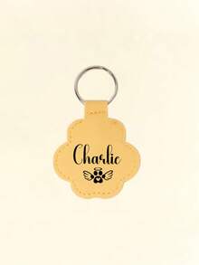 1pc Customized Pet Hair Memorial Keychain, Dog/Cat Hair Memorial Keyring, Personalized Cat Hair Memorial Keychain, Portable Pet Hair Memorial Storage Bag, Dog Hair Storage Keyring, Hot-Stamped Pet Memorial Gift, Pet Hair Capsule Keychain, Customized PU Leather Keychain, Personalized Keyring, Personalized Keychain, Pet Hair Memorial Keychain - Multicolor (Style 2) - View 14