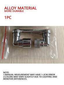 1个1080度旋转水龙头延长器，采用ABS和铜合金材质，适用于家庭浴室和厨房水龙头安装，节水型浴室/厨房水龙头配件，家居浴室装饰