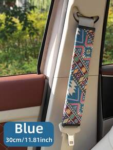 1PC Bohemian Car Seat Belt Cover, Linen Material, 30cm/50cm Two Sizes Available, 30cm Suitable For Front Seat, 50cm Longer Suitable For Back Seat - AA - View 16