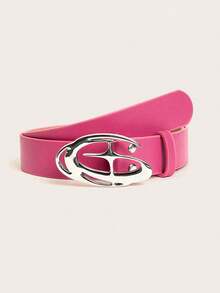 1 件新款腰带，复古美式时尚银扣，黑色个性化 Ins 亚文化黑色裤子腰带，