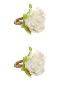 1-12pcs Handmade Lifelike Rose Napkin Rings, Suitable For Valentine's Day, Wedding, Banquet, Party, Thanksgiving, Christmas, Daily Use - Multicolor - View 16