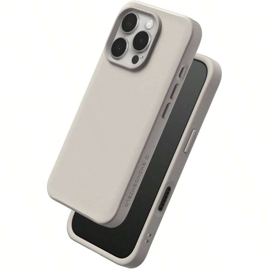 - Funda compatible con 16 Pro SolidX - Funda protectora reforzada que absorbe los golpes con proteccin cadas de 3, 5/12 pies, color beige - iPhone 16 Pro + Concha beige - Ver 1