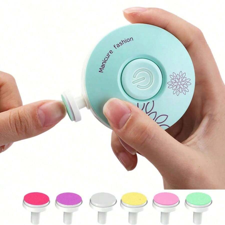 Belovedone 6件套电动婴儿指甲钳套装，儿童指甲抛光工具，婴儿修甲剪，婴儿护理套装，婴儿指甲钳，非常适合作为圣诞节、万圣节、感恩节礼物，儿童礼物