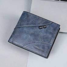 Men's Casual Business Matte Wallet, Slim Card Holder Coin Purse - Multicolor - View 11