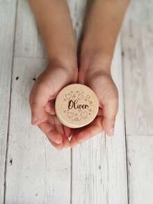 1pc Wooden Customizable Name&Text Teeth Souvenir Storage Box,Fetal Teeth Storage Box,Personalized Engraved Teeth Keepsake Box,First Tooth Loss Gift For & Milestone Storage Box,Wooden Fetal Teethreplacement Storage Box,Teeth Storage, Wooden Teeth Storage Box, Male And Female Fetal Teeth Collection Commemorative Box,Wooden Souvenir, Unisex,Customizable Name&Text,Memorial Gift, Birthday Gift