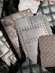 1pc Specialty Paper With Embossed Rust Effect, Scrapbooking Material For Journaling And DIY Collage - Multicolor - View 3