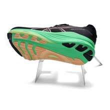 Asics 男士跑步鞋 GEL-KAYANO 32，户外及日常穿着，缓震回弹软底，低帮设计，通勤及旅行，简约舒适休闲运动鞋 1011C052-004 - 黑色/綠色 - 查看 6