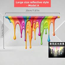 AD Hình dán xe hơi 3D in hình, chống trầy xước, chống thấm nước, thích hợp để cá nhân hóa xe máy, xe điện và trang trí. - Nhãn dán phản quang 3D - Xem 16