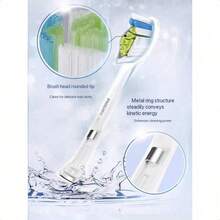 Đầu bàn chải thay thế Philips Sonicare (chính hãng) HX6063/96, cỡ tiêu chuẩn, bộ 3 chiếc (dùng trong 9 tháng), tương thích với dòng máy 3000/6000/9000. - màu đen - Xem 4