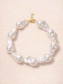 925 Sterling Silver Gold-Plated Baroque Pearl Earrings