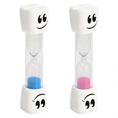 Smile Teeth 2 Minute , Multi-Colored Toothbrush , Small Happy  (Pack Of 2)