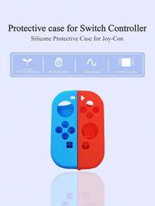 2pcs Joy-Con Controller Protective Case Compatible With Nintendo Switch & Switch OLED, Anti-Drop, Anti-Explosion, Anti-Slip, Anti-Scratch, Anti-Sweat, Ergonomic Design For Enhanced Gameplay