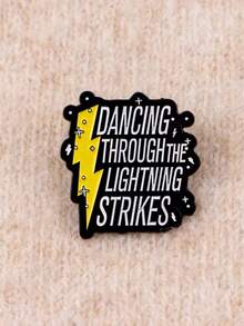 1PC Dancing Through The Lightning Strikes Enamel Pins Brooches Woman Backpack Accessories Bags Badge Fashion Lapel Jewelry Birthday Gifts - Multicolor - View 8
