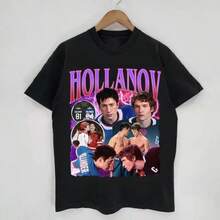 Heated Rivalry Characters Shirt, Heated Rivalry Hockey Tshirt, Rosanov Shirt, Sports Drama Fan Gift, Shane Hollander Sweatshirt, Ilya Rozanov Tshirt - 黑色 - 查看 1