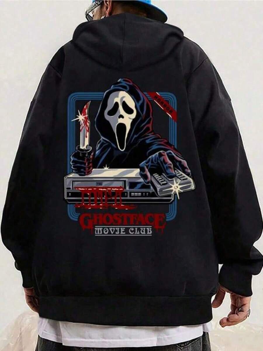 Men Outdoor Hoodies & Sweatshirts - Black - View 1