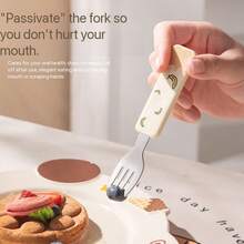 Reusable Travel Cutlery Set, Cute Ice Cream Design, Stainless Steel Material, Portable Dishwasher- Utensils, Suitable For Dining Out, Dorms, Camping, Great Gift For Women - Multicolor - View 9