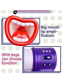 三合一多功能变声器，具备3种不同音效、带录音功能的扩音器和循环播放功能，适用于室内/室外游戏、足球、棒球、曲棍球、啦啦队、教练或安全演习。 - 彩色 - 查看 5