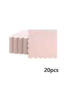 20/120张一次性鸡尾酒纸巾，厚纸品质，派对午餐餐巾，婚礼宴会生日用品，5英寸 x 5英寸（浅蓝色、粉色、红色、紫色、浅黄色、绿色） - 彩色 - 查看 12