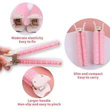 6个装蓬松卷发器，发根夹，无需加热即可打造蓬松刘海，无需加热的造型工具 - 彩色 - 查看 3