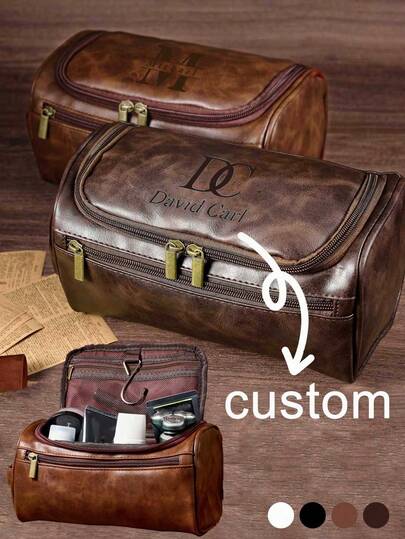 Personalisiertes Herren Geldbörse und Kulturbeutel Reise-Set - Personalisierter Kulturbeutel, geeignet für Jahrestag, Trauzeugen oder Geschenk für ihn, Herren Reisetasche, Herren Reisetasche, Bestes Geschenk für Männer, Trauzeugengabe, Herren Kulturbeutel, Herren Kulturbeutel, Geschenk für Trauzeugen
