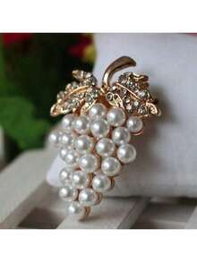 Faux Pearl, Rhinestone & Crystal Snowflake Brooch Pin, Fashion Accessory For Clothing, Bags, School/Office, Halloween Costume, Cute Teacher Gift - Multicolor - View 14