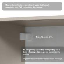 Cocina Integral Completa Modular Madesa Nice 240cm Crema 10 - Beis - Ver 9