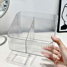 1个化妆品收纳盒，口红架，梳妆台化妆品收纳盒，化妆品展示托盘，指甲钳收纳盒，办公用品收纳架，化妆刷架，化妆品盒，适用于卧室、浴室、客厅、宿舍、梳妆台、秋季装饰、房间装饰、卧室装饰、卧室收纳 - 無色 - 查看 15