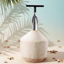 1pc Stainless Steel Coconut Shell Opener, Designed Specifically For Opening Coconut Shells - Multicolor - View 4