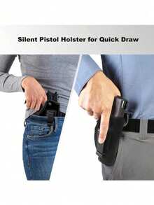 Universal Women's Concealed Carry Waist Holster & Accessories - Ambidextrous Inside/Outside Waistband Nylon Holster With Hidden Belt Clip And Optional Magazine Pouch, Adjustable Tension, Breathable Padded Backing, Quick Draw - Multicolor - View 7