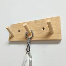 1pc Nordic Modern Minimalist Entryway Wall Mounted Hook, Sturdy Coat Rack For Closet, Bedroom, Hallway, Holds Clothes, Bags, Hats, Keys - Apricot - View 2