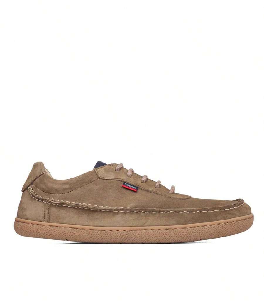 ZAPATO DE PIEL CON CORDONES BAREFOOT CALLAGHAN ZERO 61903 KAKI - Kaki - Visa 1