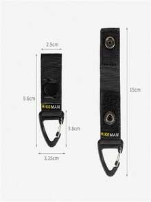 Mosquetón de nailon, hebilla multifuncional en forma de triángulo, gancho para llavero, hebilla de fijación, equipo de camping, artículos esenciales de camping - Multicolor - Ver 6