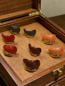 不对称珐琅滴落拼接金属质感耳环，女士款，独特304不锈钢设计 - 不規則滴油 - 查看 3