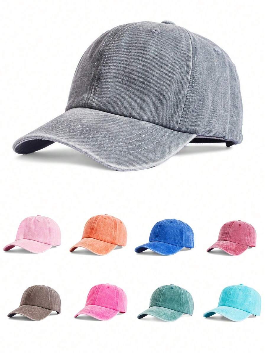 ✨1 Pc Unisex Plain Color Baseball Cap, Casual Hat Suitable For Daily, Sports, Travel, Vacation - Baseball Caps, Beanies, Sun Hats, Bucket Hats, Cool Hats, Headwear, Stylish Hats, Fashion Hats, Everyday Hats, Von Dutchs, Nyxx Hat, Hats For Women, Gorras Para Mujer, Valentine's Day - Mũ lưỡi trai nữ - Xem 1
