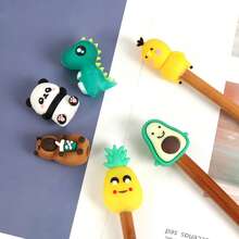 6pcs/Set New Fashion Silicone Anti-Slip Knitting Needles Protectors, DIY Knitting Needle Stoppers