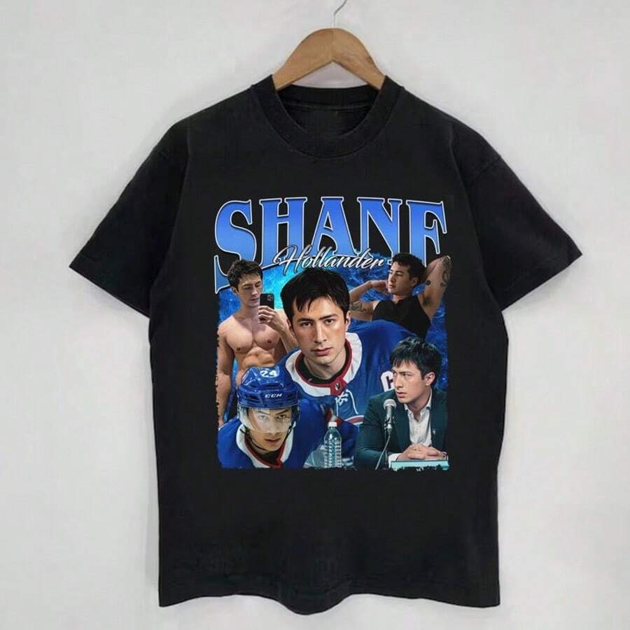 Heated Rivalry Characters TShirt, Heated Rivalry Hockey Tshirt, Rosanov Shirt, Sports Drama Fan Gift, Shane Hollander Sweatshirt, Ilya Rozanov Tee Shirt - màu đen - Xem 1