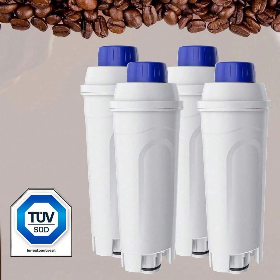 Pack Of 4 Water Filters For Delonghi Replacement Filters DLS C002 ECAM ESAM ETAM - 白色 - 查看 1
