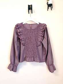 Women Tops - 中紫紅色 - 查看 2