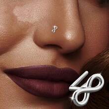 SENLANSP 1pc Women's Faux Body Piercing Jewelry Nose Stud + Infinity + Infinity Symbol + Figure 8 + Blessing + Guardian + Y2K, Stainless Steel Gift For Valentine's Day, Music Festival, Mother's Day, Wedding Season, Hypoallergenic - Figure 8 Nose Piercing - View 7