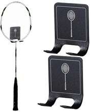 New Universals Tennis Racket Holder Wall Mounted Racket Rack Stainless Steel Wall Hook Badminton Racket Holder - Black - View 4