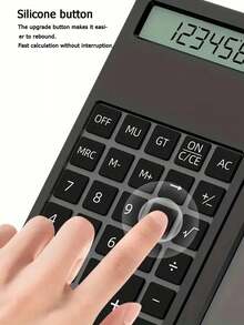 Calculadora plegable 2 en 1 con pequeña tableta de escritura, pantalla LCD de 12 dígitos, batería de botón, calculadora mini portátil para estudiantes y oficina, trazos de escritura con luz tenue normal, solo para notas rápidas temporales, vuelta al colegio - Calculadora C4-mini, versión de escritura a mano (modelo M) - Ver 11