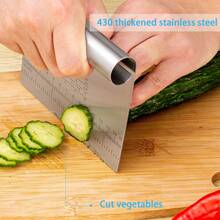Stainless Steel Mirror Polished Multi-Function Baking Scraper/Cutter/Slicer With Ruler, Suitable For Cake, Pizza, Bread And More, Mother's Day Gifts, Items For Mom, Baking Supplies - Multicolor - View 6