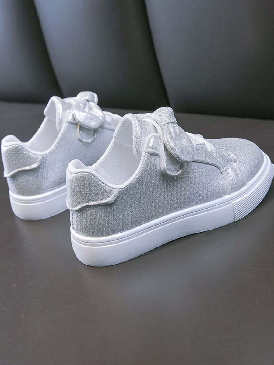 1双女童软底防滑舒适圆头低帮休闲时尚运动鞋 - 淺灰色 - 查看 1