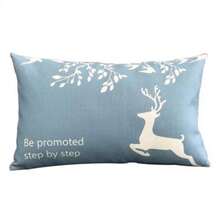Nordic Reindeer Sofa Rectangular Backrest Office Lumbar Pillow - 3 - View 12