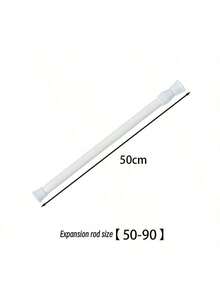 2pcs Adjustable Spring Tension Curtain Rods, Expandable Spring Curtain Rods For Windows, Bathrooms, Cabinets And Kitchens