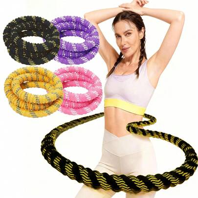 Vòng tập thể dục lò xo mềm, dụng cụ Pilates dạng vòng không giới hạn, có thể gập lại để sử dụng tại nhà và khi đi du lịch, vòng tập thể dục di động hỗ trợ giảm cân, thiết kế ôm sát eo, phiên bản nâng cấp không gây tiếng ồn, vòng tập thể dục có trọng lượng.